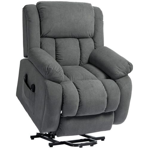 Homcom Fernsehsessel, Grau, Textil, 104x100x93 cm, Wohnzimmer, Sessel, Fernsehsessel