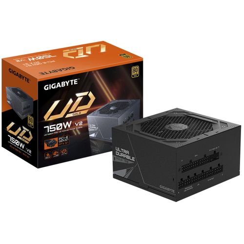 GIGABYTE Netzteil "UD750GM PG5 V2 Netzteil – PCIe Gen 5.1, 80 PLUS Gold, Vollmodulares De", schwarz, B:20,8cm H:12cm T:25,7cm, Netzteile