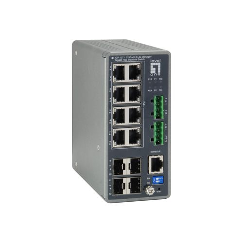 LevelOne IGP-1271 - Schalter - L3 Lite - verwaltet - 8 x 10/100/1000 (PoE+)