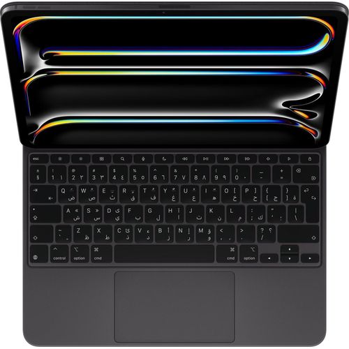 Apple Magic Keyboard für 13" iPad Pro (M4) - Dänisch - Schwarz, QWERTY, Dänisch, Trackpad, Scherenschalter, 1 mm, Apple