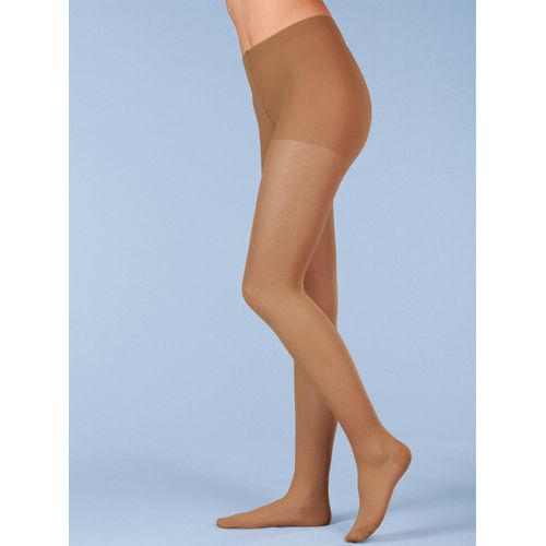 Stützstrumpfhose ESDA, Damen, Gr. 4/44, braun (camel), 85% Polyamid, 15% Elasthan, Strumpfhosen
