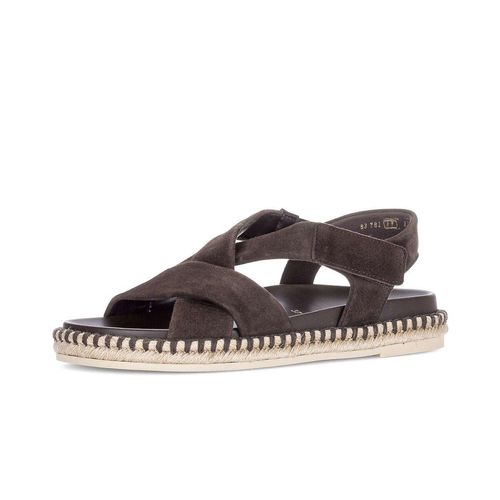 Riemchensandale GABOR "Riemchensandale", Damen, Gr. 39, braun, Schuhe Riemchensandale