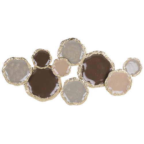 WANDDEKORATION Metall gold Argon