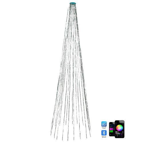 WEIHNACHTSBELEUCHTUNG 200 cm Bunt Saarloq