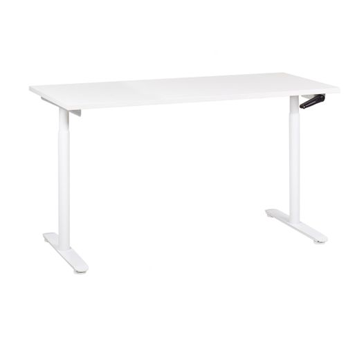 SCHREIBTISCH weiß 160/72 cm manuell höhenverstellbar Destin IV