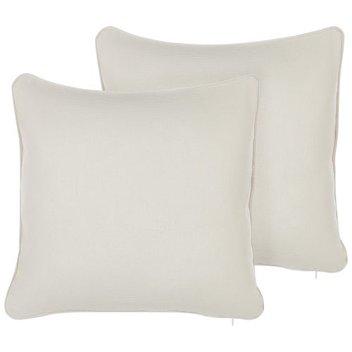 DEKOKISSEN 2er-Set Weiß 45/45 cm Heliotrope