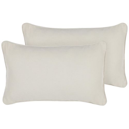 DEKOKISSEN 2er-Set Weiß 30/50 cm Heliotrope
