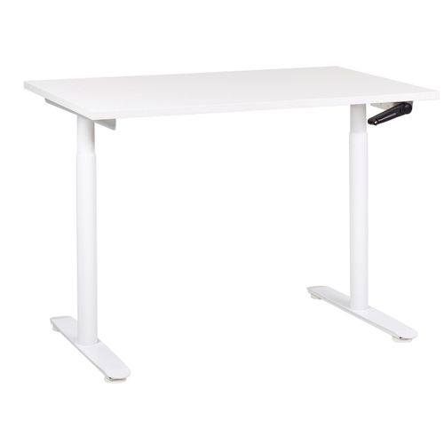 SCHREIBTISCH weiß 120/72 cm manuell höhenverstellbar Destin IV