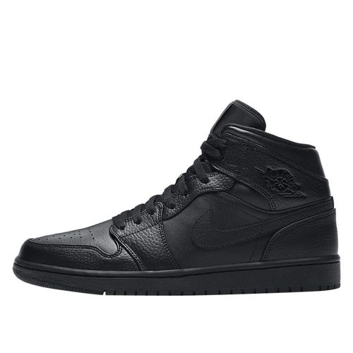 Nike AIR JORDAN 1 MID SHOE BLACK/BLACK-BLACK BLACK/BLACK-BLACK 40.5