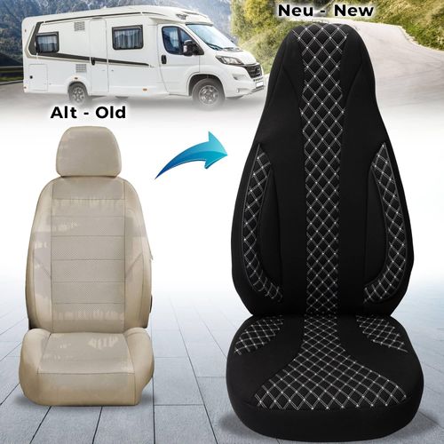 Wohnmobil Sitzbezüge für Dethleffs Globevan Camp One Two (WPL408)