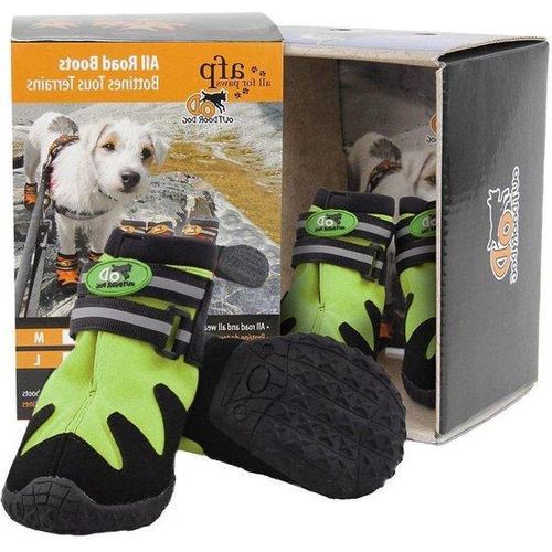 Famanu Hunde-Stiefel Wetterfest X-Small grün 2,73 kg - Für alle Wetterbedingungen - Rutschfeste Sohle