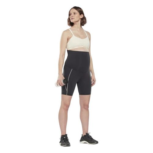 Reebok Luxueuze zwangerschapsbikershorts voor dames (Zwart)