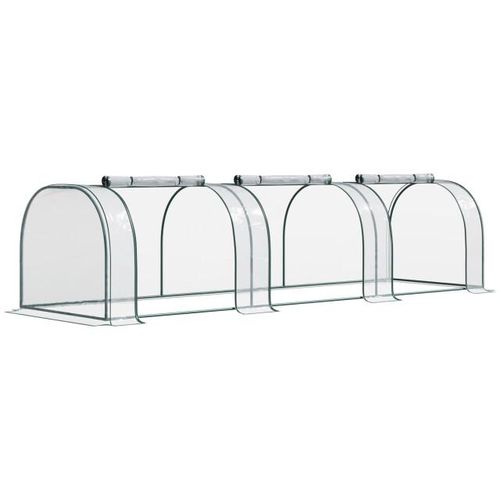 4goodz Kweekkas met raam 250x100x80 cm foliekas -