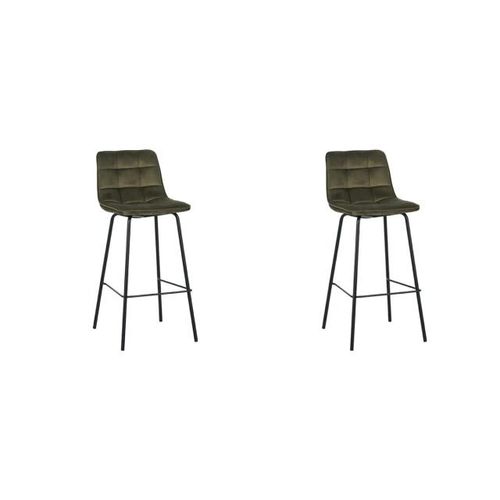 Label51 Barkruk bistro hunter fluweel set van 2