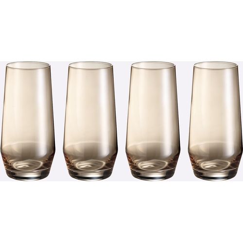 Gläser-Set, transparent, B:7,5cm H:14,5cm, Glas, Trinkgefäße