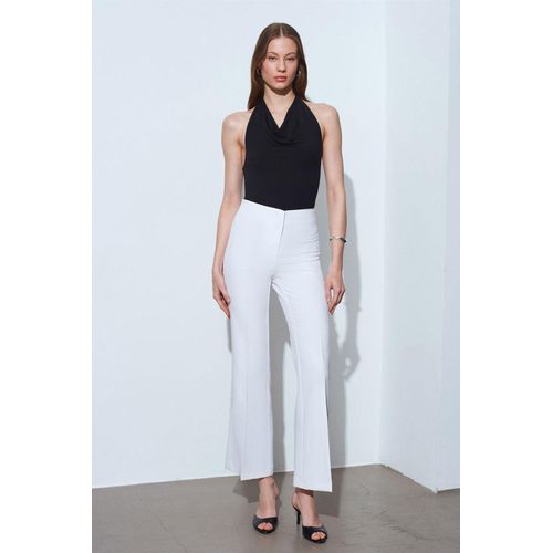 Damen Hohe Taillen Glockenhosen