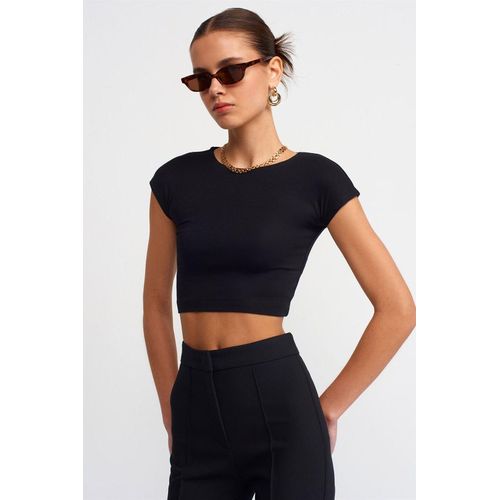 Strakke Crop Jersey Blouse