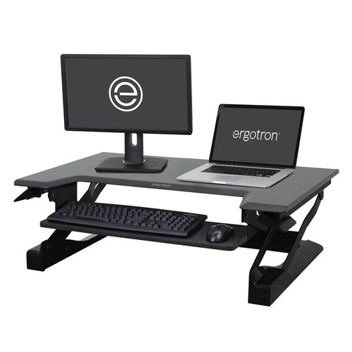 Ergotron WorkFit-T Steh-Sitz Arbeitsplatz mit CF-Technologie für einen Bildschirm bis 76,2 cm (30")