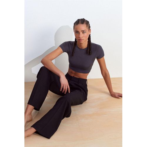 Dames Slanke Fit Crop T-Shirt