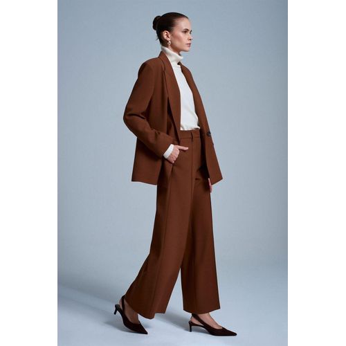 Wijd-Leg Crepe Broek