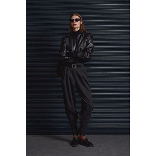 Dames Hoge Taille Gepersonaliseerde Crepe Broek