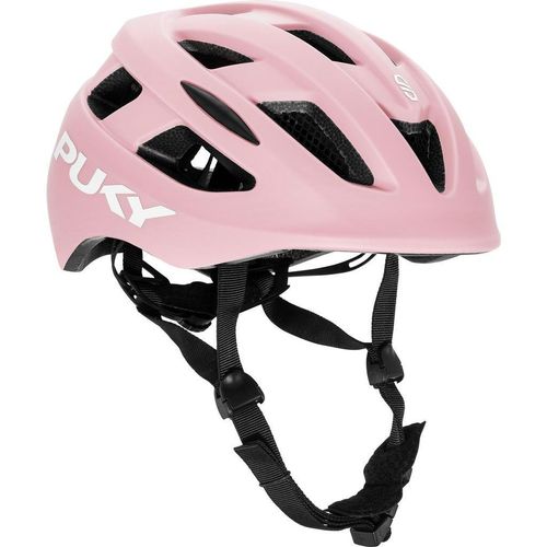 Puky Kinderhelm, Hellrosa, Kunststoff, rutschfestes Kinnband, sehr leicht, mit LED-Licht, Kinnpolster, Freizeit & Co, Sport & Fitness, Fahrräder, Kinderhelme