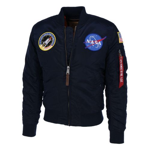 ALPHA INDUSTRIES MA-1 VF NASA Herren Fliegerjacke 166107, Größe:XXL, Alpha Industries Farben:Rep.Blue