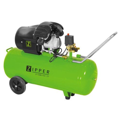 ZIPPER Kompressor Druckluftkompressor Druckluft 8 bar inkl Zubehör ZI-COM100-2V5