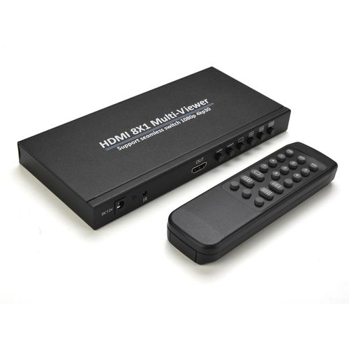 8x1 HDMI 4K Quad Multi-Viewer-Bildschirmteiler 8 Bildschirmteiler mit nahtloser Umschaltung