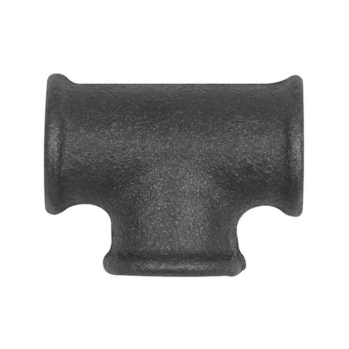 Riegler T-Stück 130, 3 x Rp 1 1/4 i., Temperguss schwarz (TFT 130-114-S)