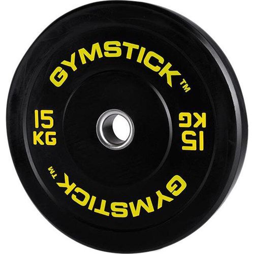 Gymstick Hi-impact 15kg Olympiascheibe Schwarz 15 kg Schwarz 15 kg