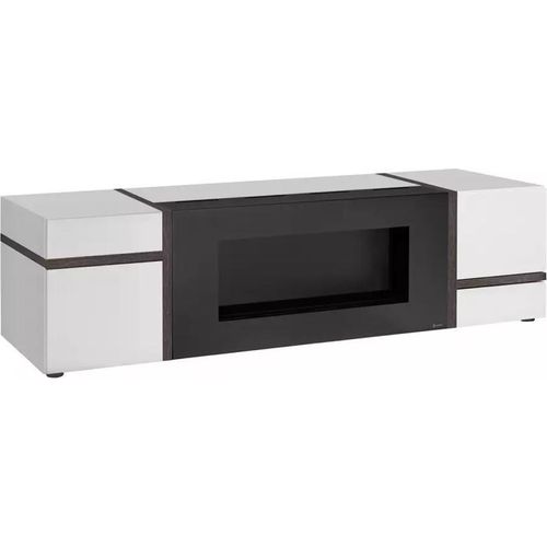 TV-Möbel CELINE mit Bio-Kamin – weiß