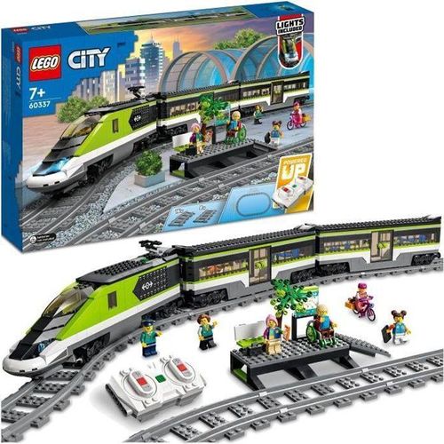 LEGO City Express Personenzug, Ferngesteuerter Zug, Funktionierende Scheinwerfer, 6 Minifiguren, 7+ Jahre