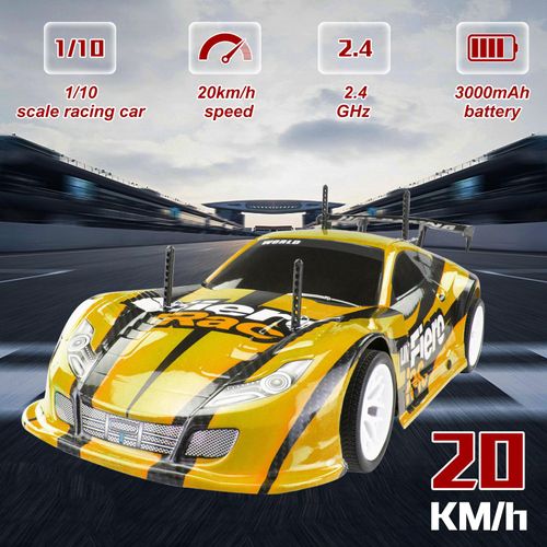 Ferngesteuertes Auto 1/10 2,4 GHz 20 km/h Ferngesteuertes Rennauto Kindergeschenk RTR