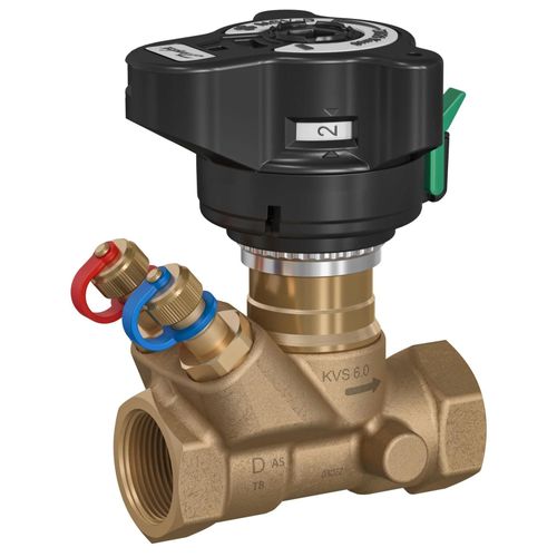 Danfoss Strangregulierventil, DN50, G2", mit Messnippeln, Kvs40m³/h, PN20, für Heizsysteme, 1 Stk.