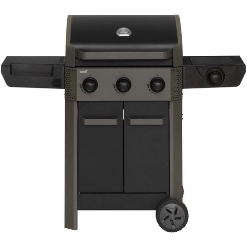 3-Brenner-Gasgrill mit Seitenbrenner, 60 x 42 cm Grillfläche