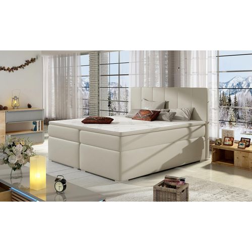 Doppelbett im europäischen Stil, 180 x 200 cm, Bayern – hellbeige