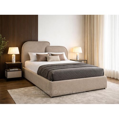 Designerbett 140x200 KANANI - beige