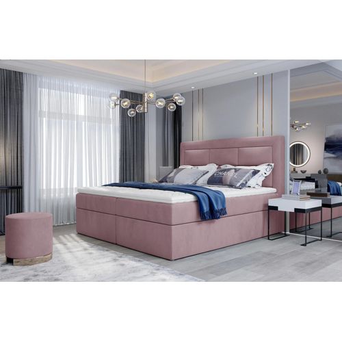 Boxspringbett 140x200 TERIVO - rosa