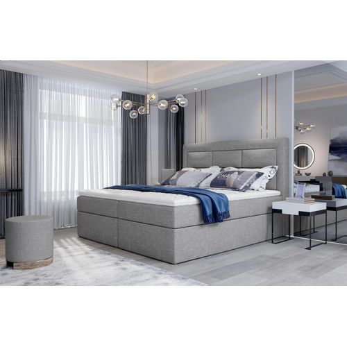 Boxspringbett 140x200 TERIVO - grau