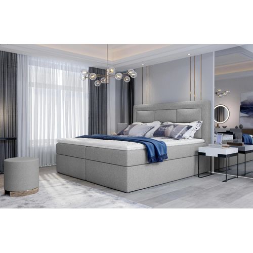 Boxspringbett 140x200 TERIVO - hellgrau
