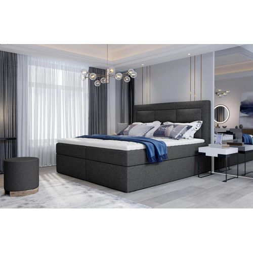 Boxspringbett 140x200 TERIVO - Anthrazit