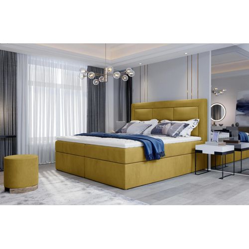 Boxspringbett 140x200 TERIVO - gelb