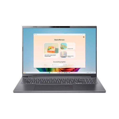 Acer Aspire 16 AI Ultrabook/Laptop, A16-61M, 16" WUXGA 120Hz, AMD Ryzen AI 7 345, 32GB RAM, 1TB SSD, Radeon Graphics, Windows 11 Home, Grau