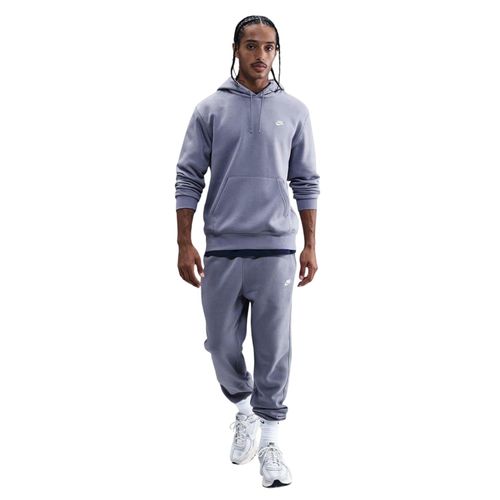 Nike Heren Club Fleece Pullover Hoodie (Spook/Wit)