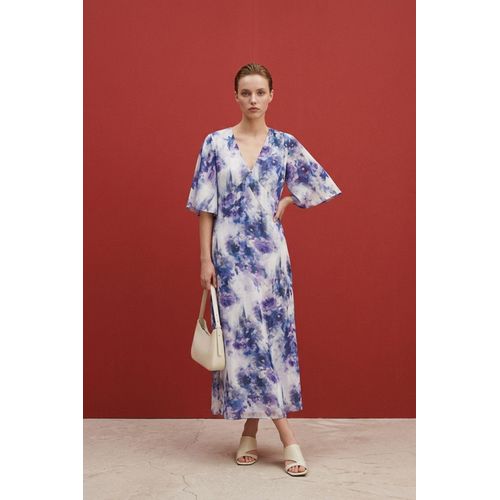 Abstracte Print Midi Jurk