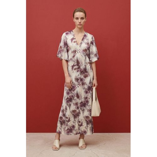 Abstracte Print Midi Jurk