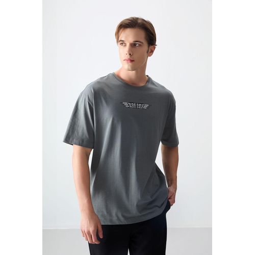 Überdimensioniertes Baumwoll-Logo-T-Shirt