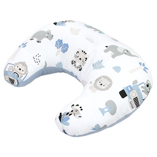 Stillkissen TUPTAM "Stillkissen Baby Stillkissen Klein mit Baumwoll-Bezug", Baby, blau (zoo blau), Obermaterial: 100% Baumwolle CO., Funktionskissen