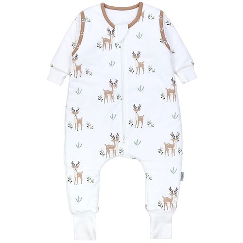 Babyschlafsack TUPTAM "Schlafsack mit Füßen Winterschlafsack mit Armen Beinen" Gr. 80, braun (rehe), Schlafsäcke, Baby, L: 86cm, Obermaterial: 100% Baumwolle CO., L:86cm